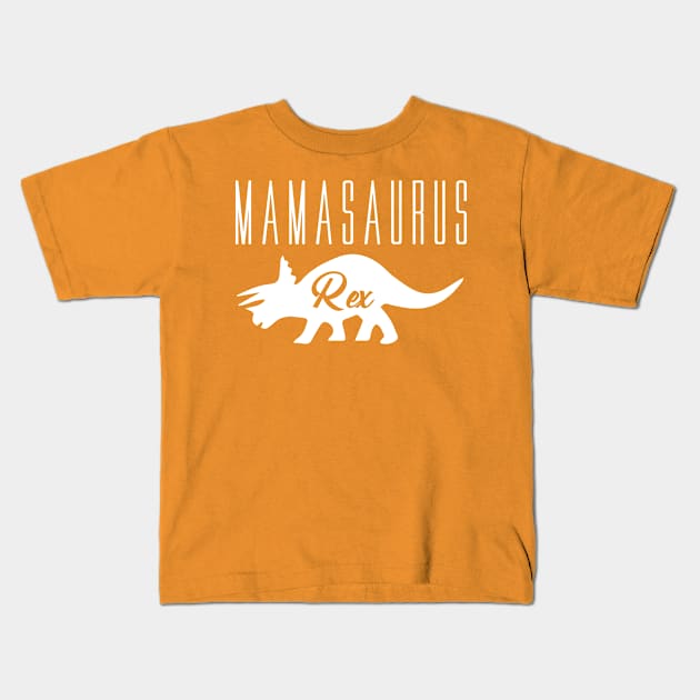 Mamasaurus Rex Cute Dinosaur Mom Gift T-Shirt Kids T-Shirt by The store of civilizations